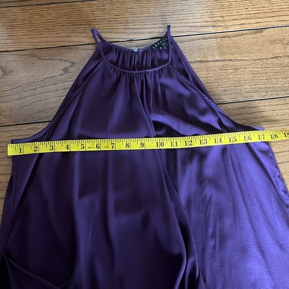 Theory Silk Purple Halter Top Size M - Picture 11 of 11